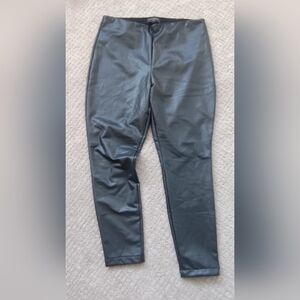 Banana Republic Factory Black Faux Leather Leggings